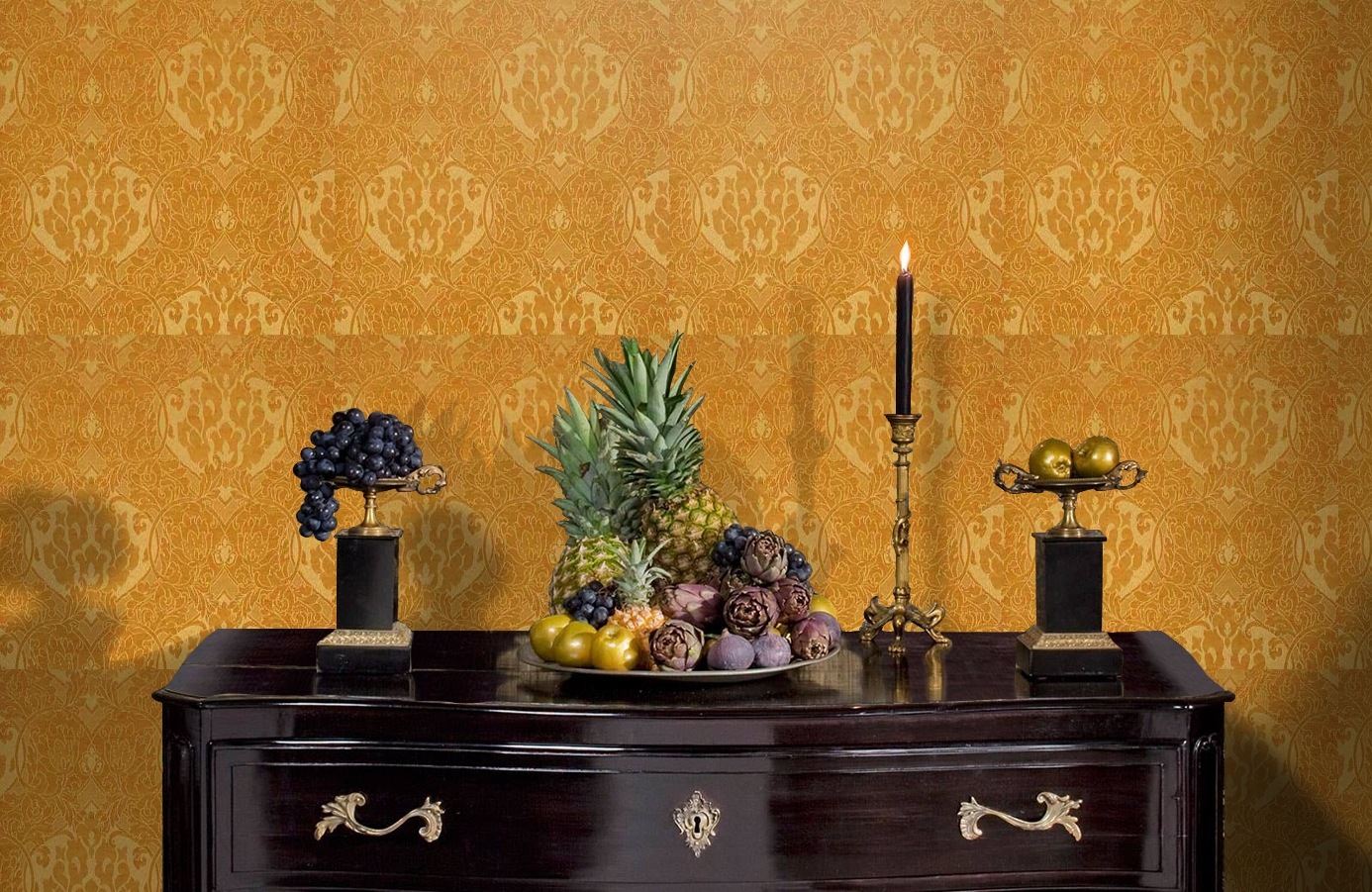 Обои 208006 фото в интерьере гостиной