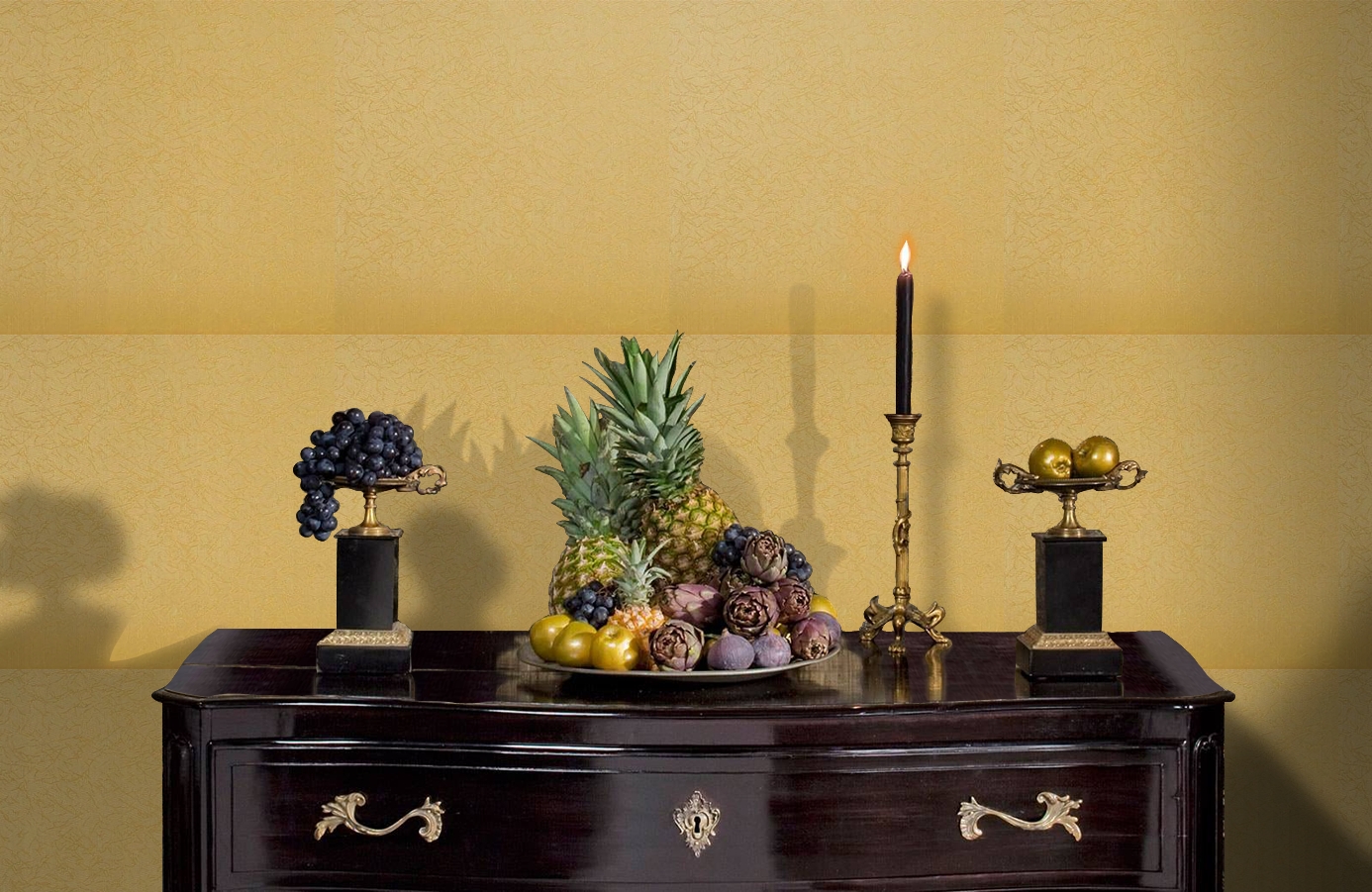 Обои 208009 фото в интерьере гостиной