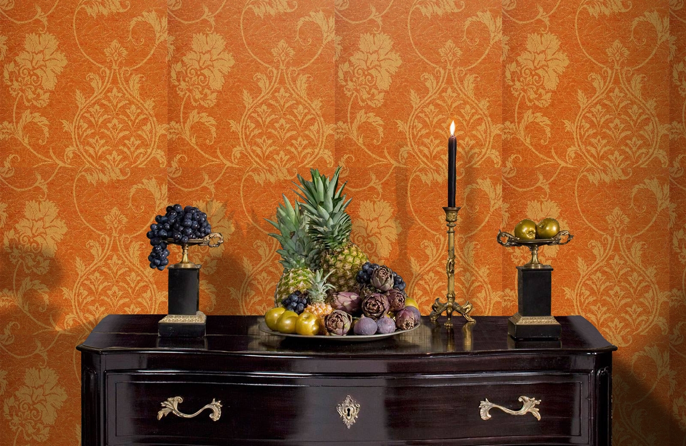 Обои 208021 фото в интерьере гостиной