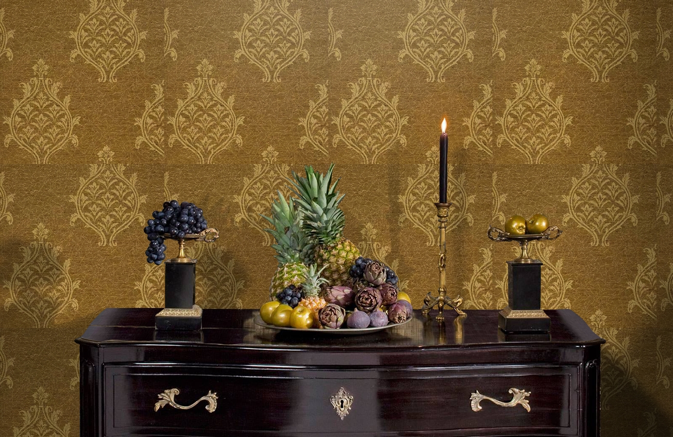 Обои 208026 фото в интерьере гостиной