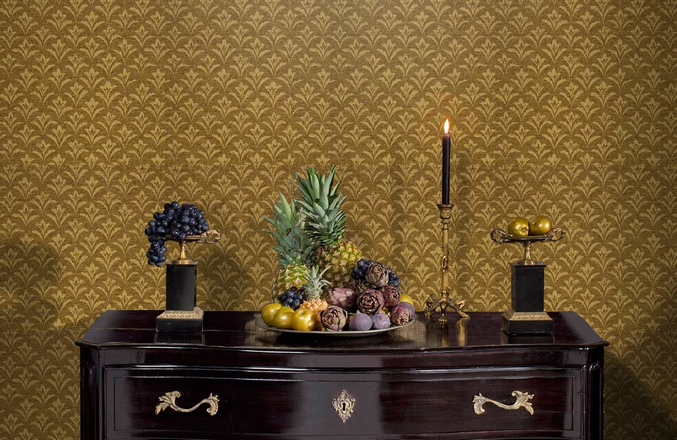 Обои 208034 фото в интерьере гостиной