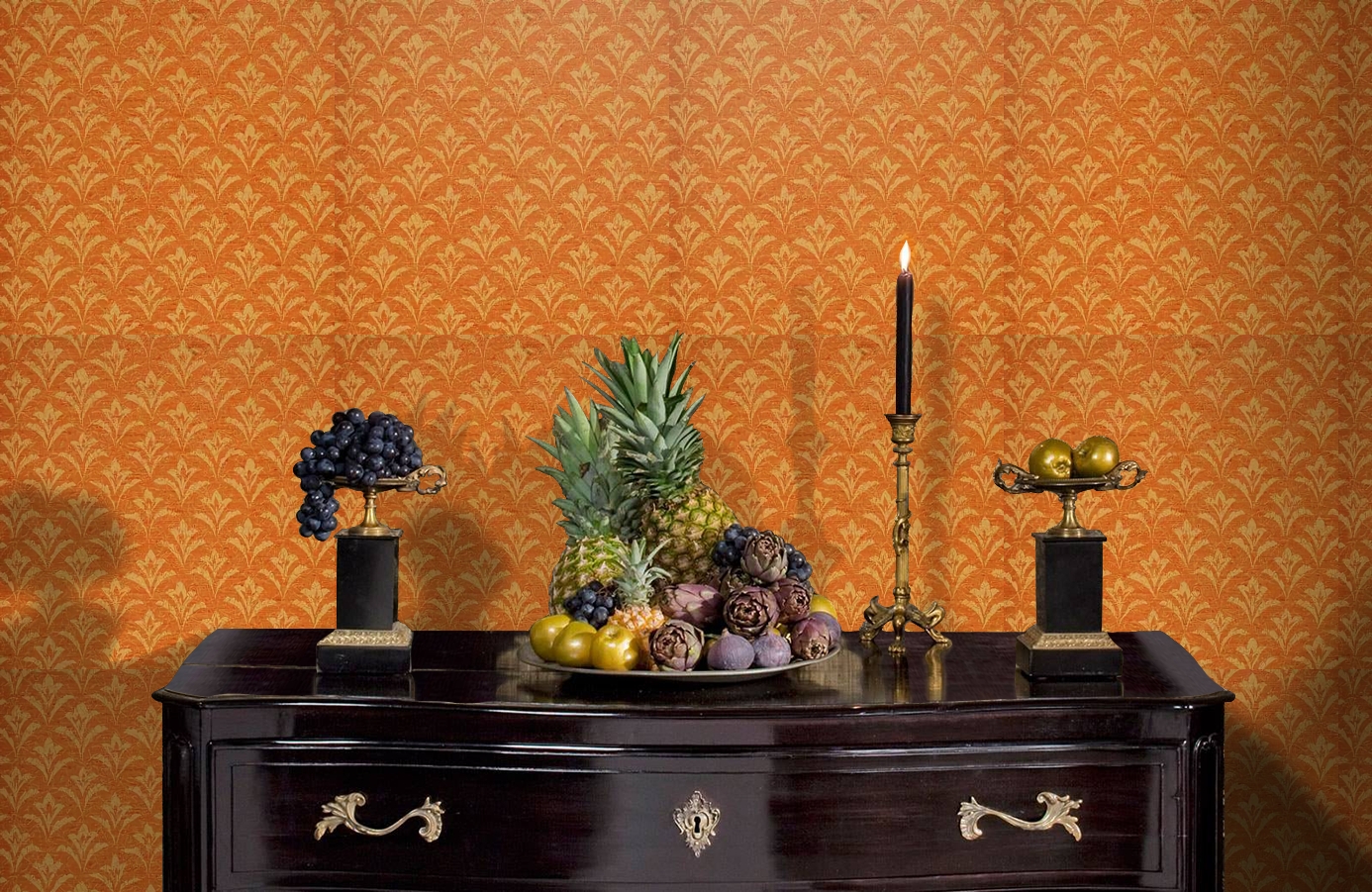 Обои 208037 фото в интерьере гостиной