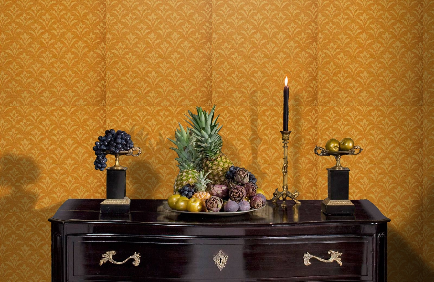 Обои 208038 фото в интерьере гостиной