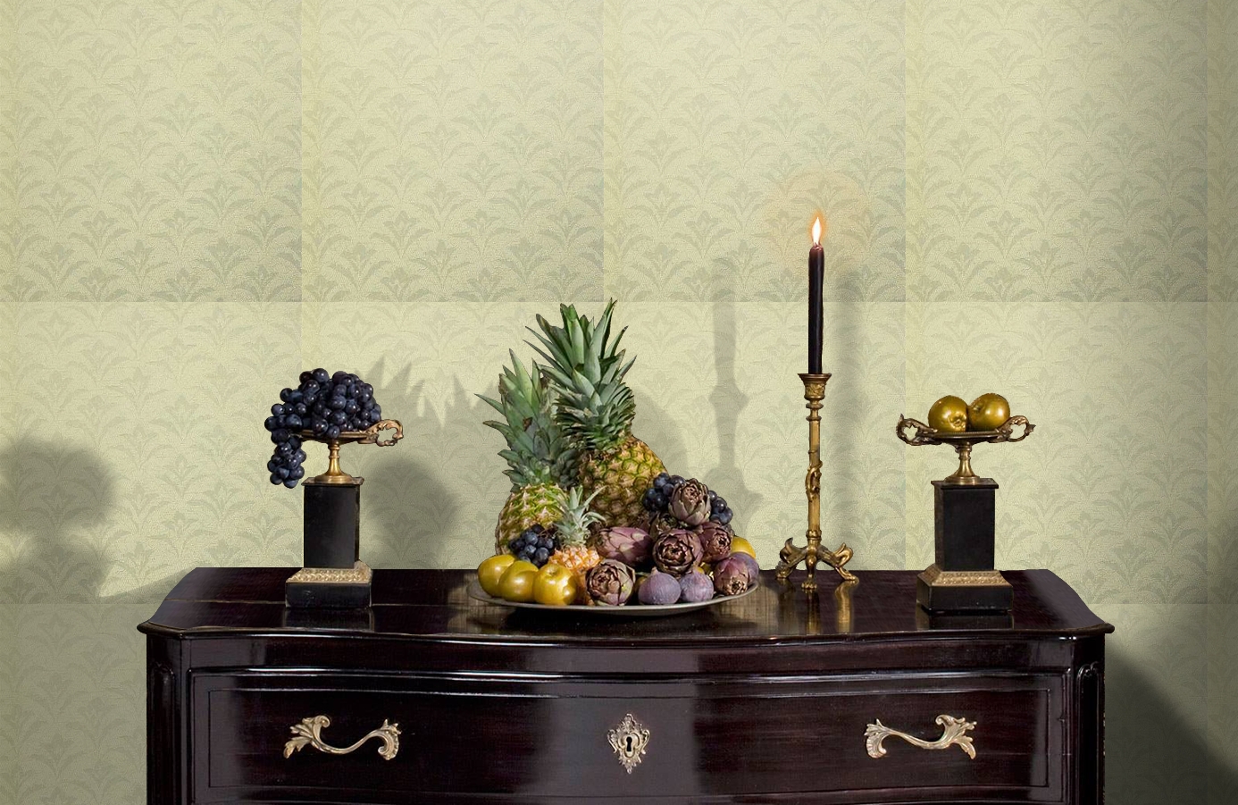 Обои 208039 фото в интерьере гостиной