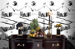 Обои P120901-2 фото в интерьере гостиной превью