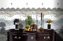 Обои P120905-2 фото в интерьере гостиной превью