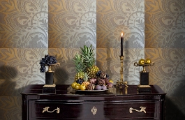 Обои DR 44 фото в интерьере гостиной превью