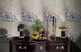 Обои 9110 D9 фото в интерьере гостиной превью