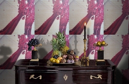 Обои 9120 B9 фото в интерьере гостиной превью