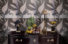 Обои 9130 V1 фото в интерьере гостиной превью