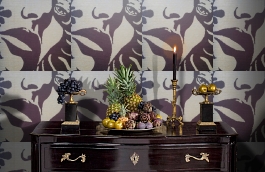 Обои 9130 V9 фото в интерьере гостиной превью