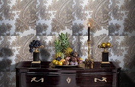 Обои 9150 C17 фото в интерьере гостиной превью