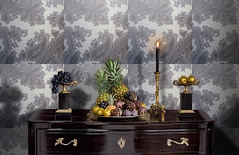 Обои 9150 C30 фото в интерьере гостиной превью