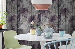 Обои 54177-1 фото в интерьере кухни превью