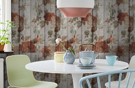 Обои 54177-2 фото в интерьере кухни превью