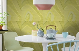 Обои 13 VNS-B фото в интерьере кухни превью