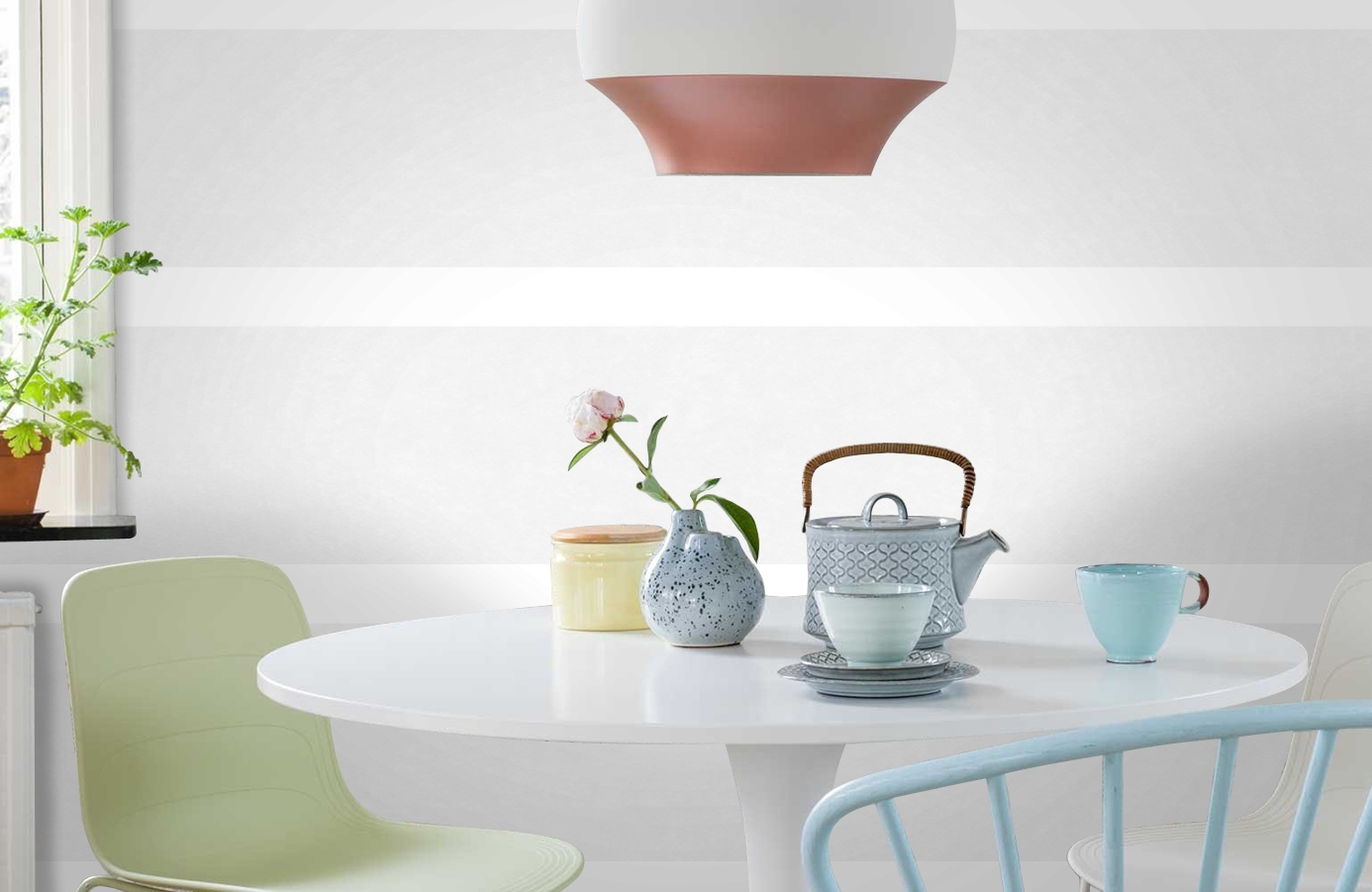 Обои 95329-1 фото в интерьере кухни