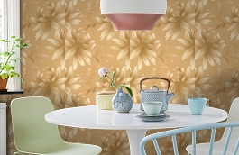 Обои 95408-1 фото в интерьере кухни превью