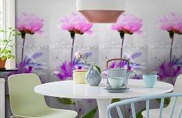 Обои 24126 фото в интерьере кухни превью