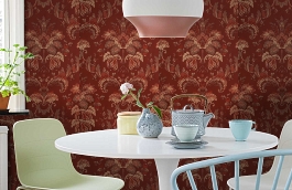 Обои Bergamo 311 фото в интерьере кухни превью