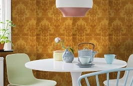 Обои Milano Sunset-131 фото в интерьере кухни превью