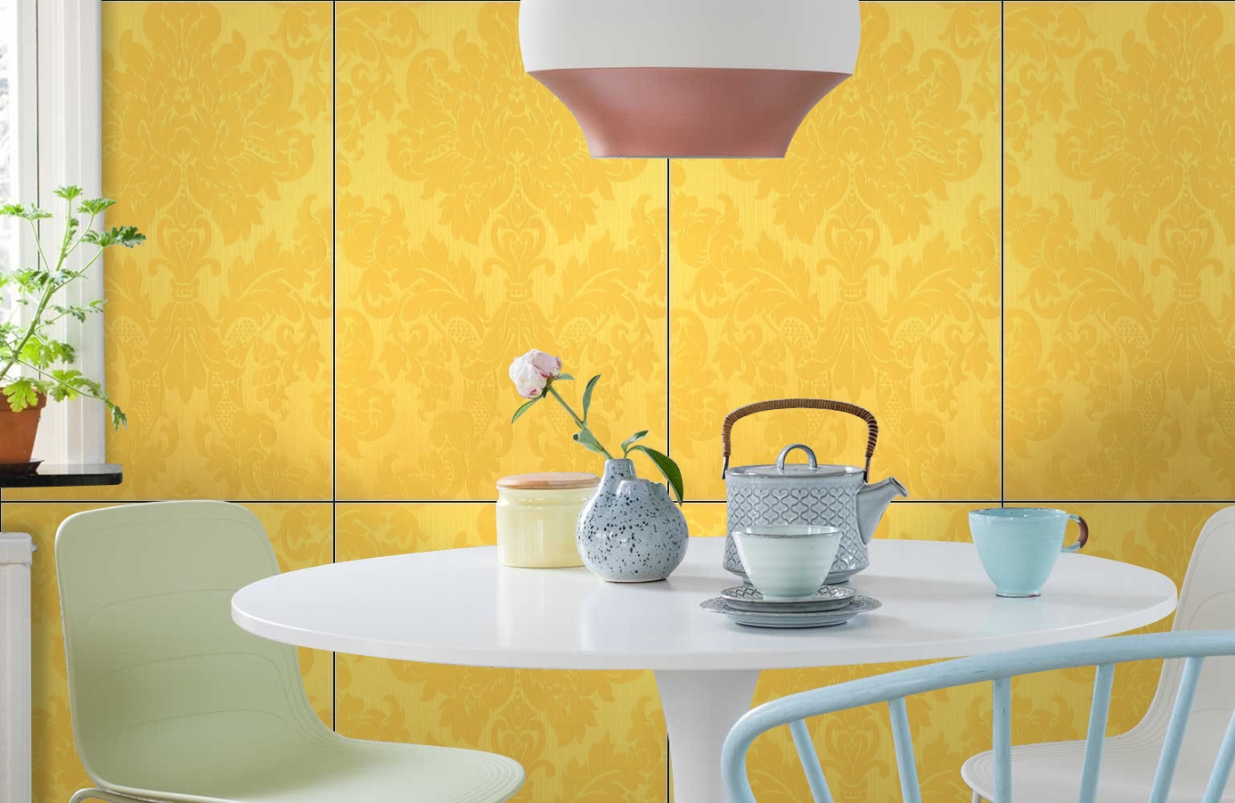 Обои Windsor 2333 фото в интерьере кухни Обои Windsor 2333 фото в интерьере кухни