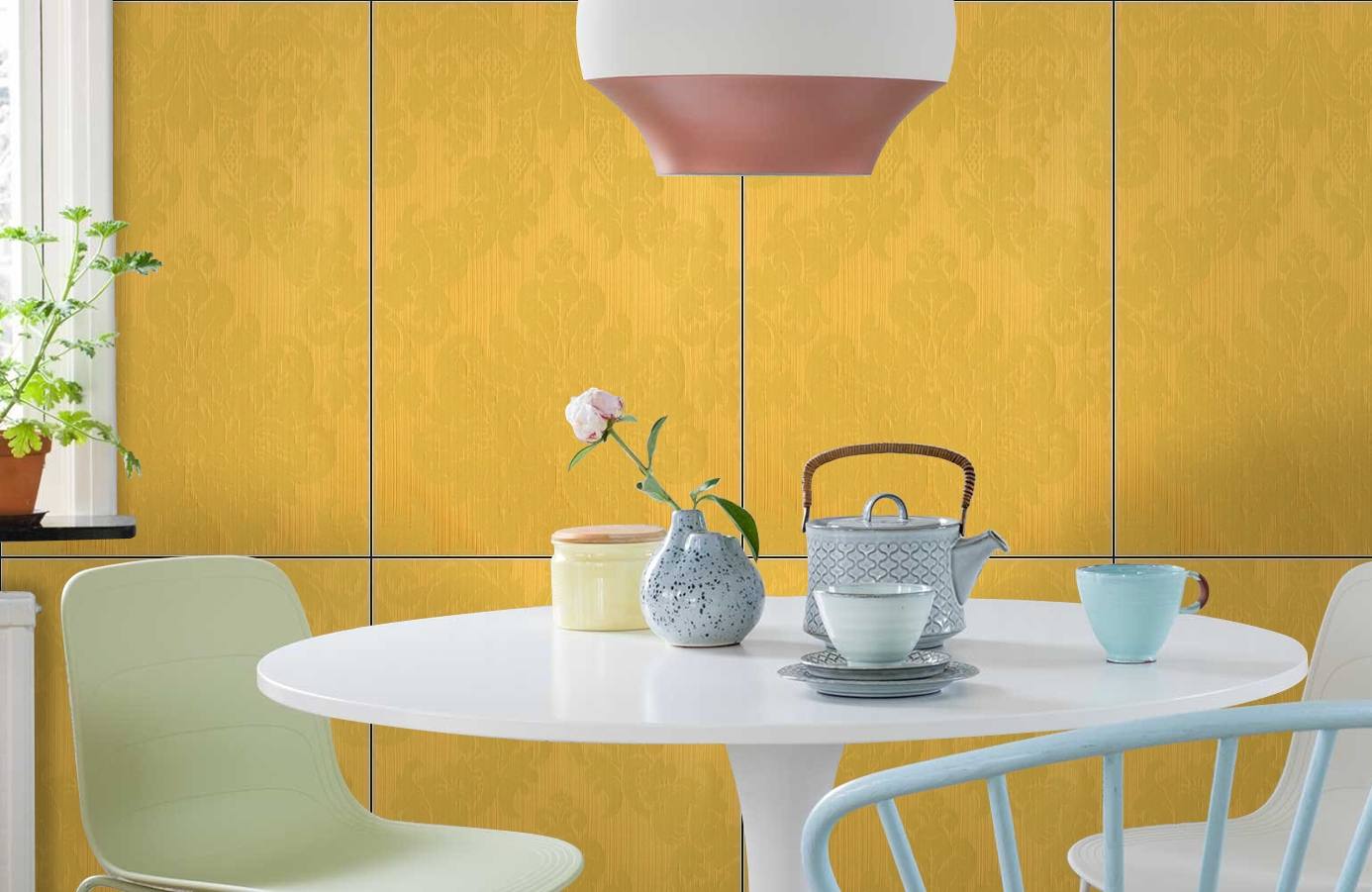 Обои Windsor 2339 фото в интерьере кухни Обои Windsor 2339 фото в интерьере кухни