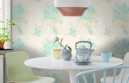 Обои 2454-3 фото в интерьере кухни превью