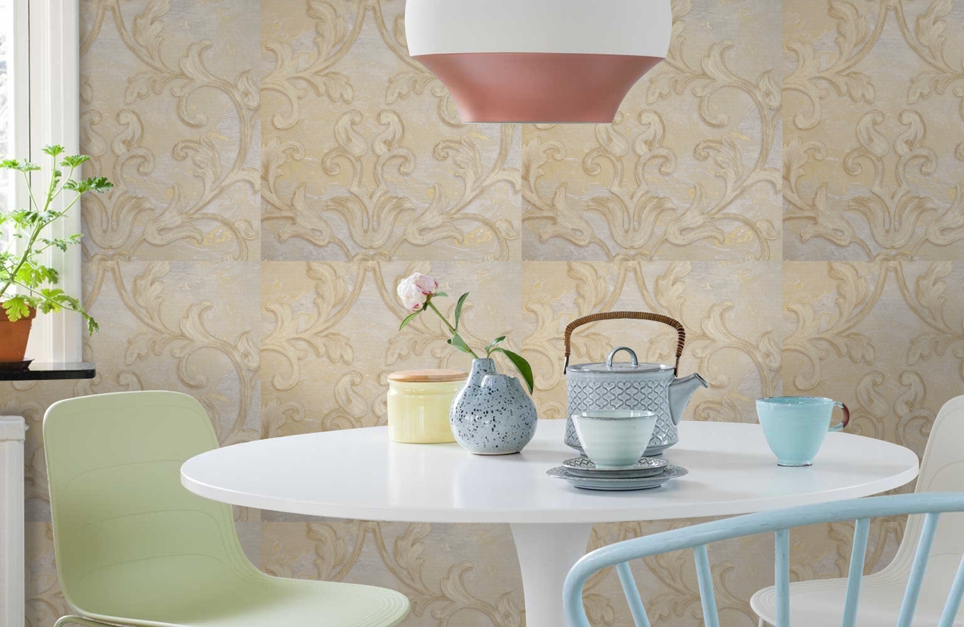 Обои 71505 фото в интерьере кухни