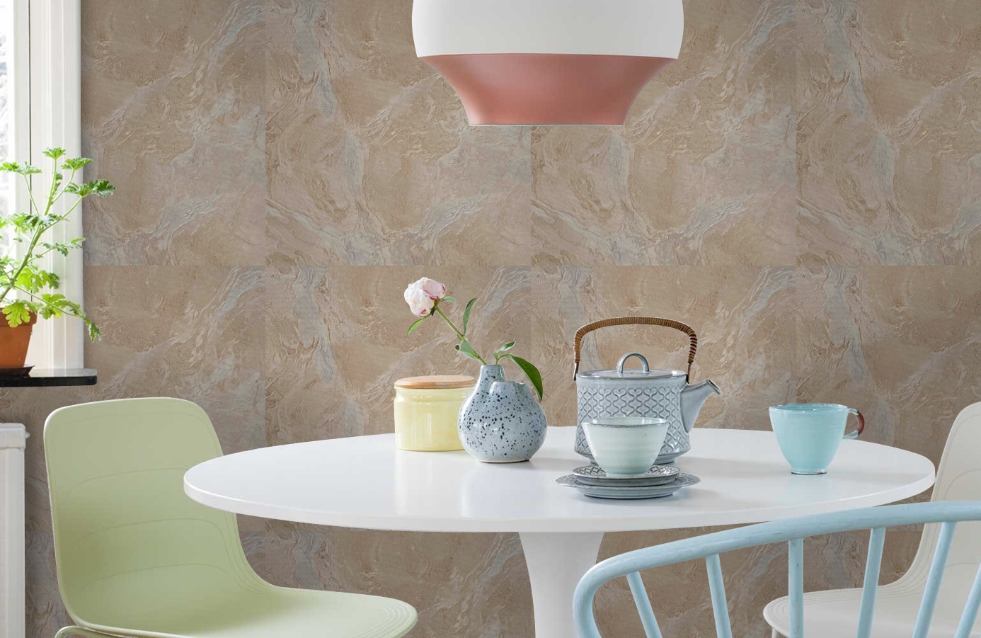 Обои 71516 фото в интерьере кухни