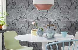 Обои 117 фото в интерьере кухни превью