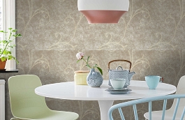 Обои 135 фото в интерьере кухни превью