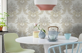 Обои KT9433-901 фото в интерьере кухни превью