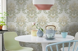 Обои KT9433-905 фото в интерьере кухни превью