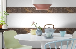 Обои macro-003 taraxacum gold фото в интерьере кухни превью