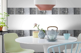 Обои macro-011 bamboo silver фото в интерьере кухни превью