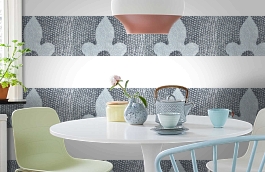 Обои macro-017 snake silver фото в интерьере кухни превью