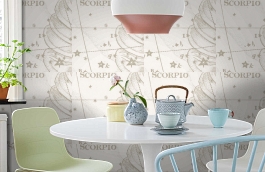 Обои macro-018 scorpio gypsum фото в интерьере кухни превью