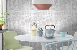 Обои macro-silver plain фото в интерьере кухни превью