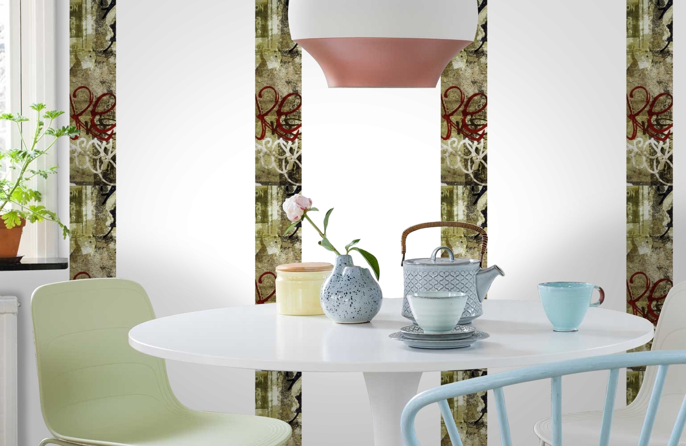 Обои SL15 5041 250*60 фото в интерьере кухни