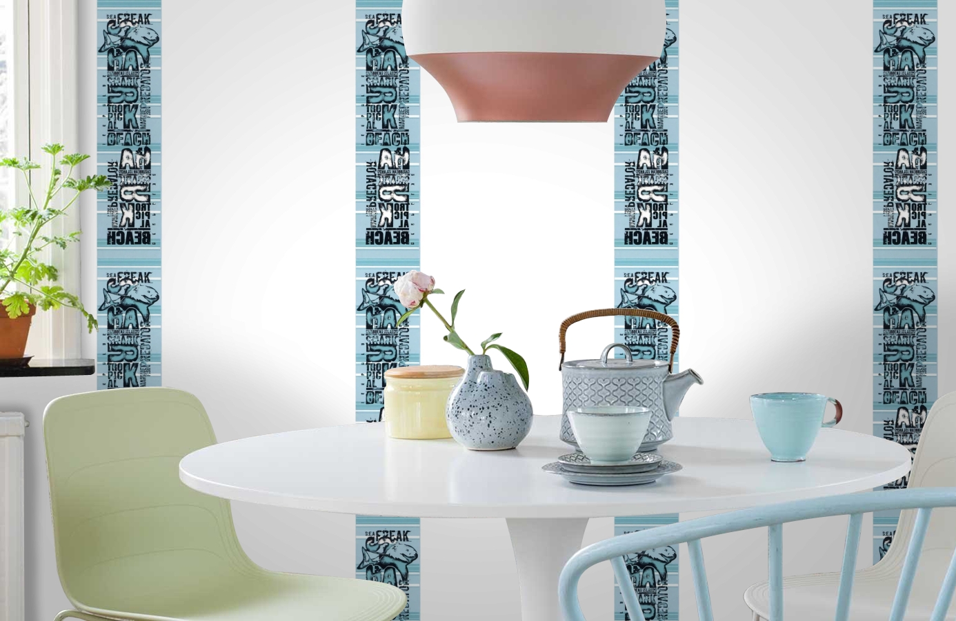 Обои SL15 5042 250*60 фото в интерьере кухни