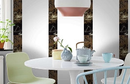 Обои SL15 5051 250*60 фото в интерьере кухни превью