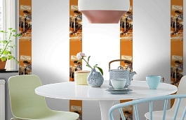 Обои SL15 5052 250*60 фото в интерьере кухни превью