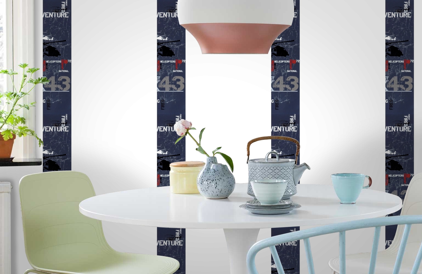 Обои SL15 5053 250*60 фото в интерьере кухни Обои SL15 5053 250*60 фото в интерьере кухни