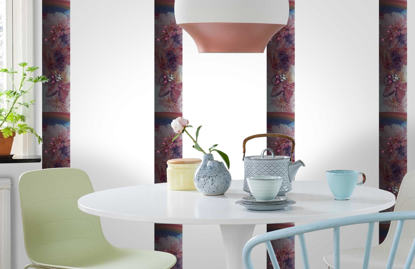 Обои SL15 5058 250*60 фото в интерьере кухни