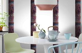 Обои SL15 5058 250*60 фото в интерьере кухни превью