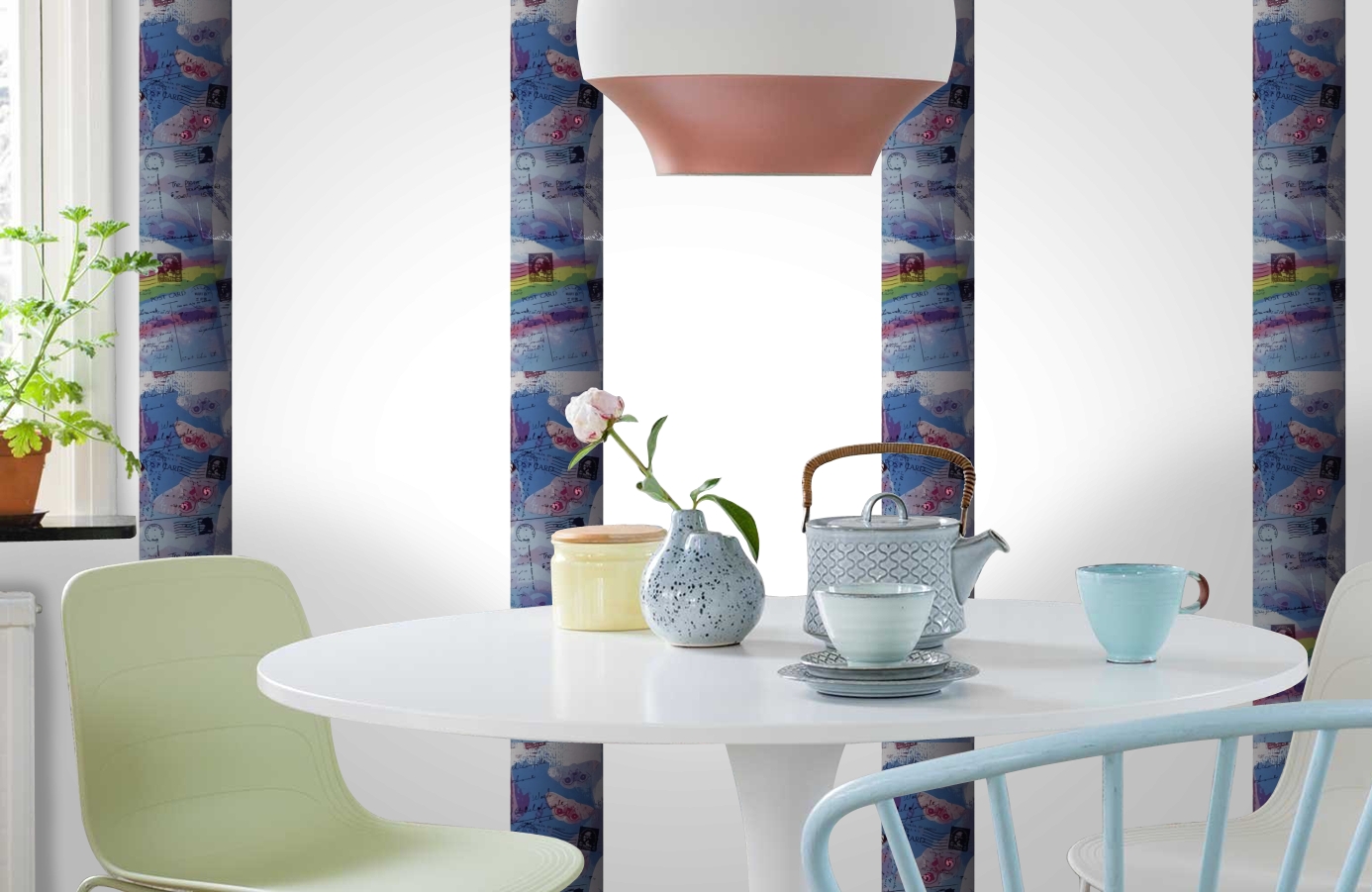 Обои SL15 5059 250*60 фото в интерьере кухни