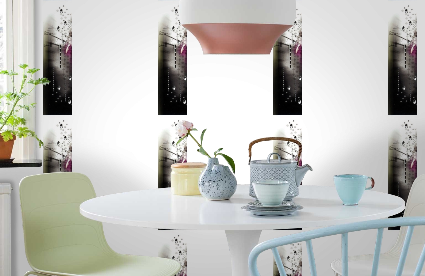 Обои SL15 5064 250*60 фото в интерьере кухни