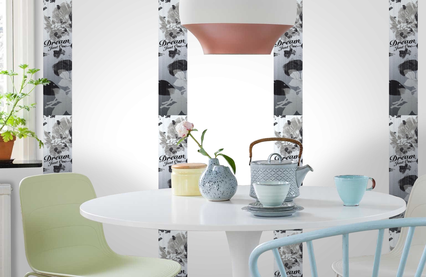 Обои SL15 5066 250*60 фото в интерьере кухни