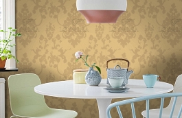 Обои 6-004 фото в интерьере кухни превью